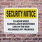 Signmission 24 Hour Video Surveillance OSHA Security Notice Sign, Plastic, 10in W x 7in L, 2PK OS-2PACK-SN-P-710-L-11499 - alternate 7
